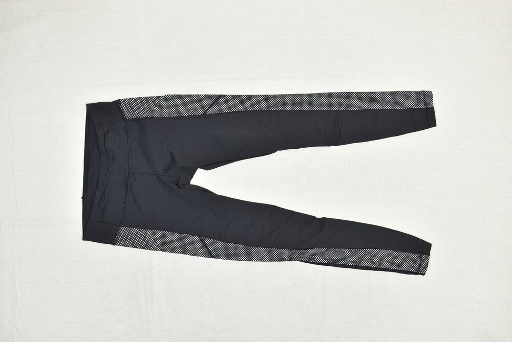 Lululemon Pants Womens Small Run Inspire Crop Mesh Polka Dot Reflective Athletic
